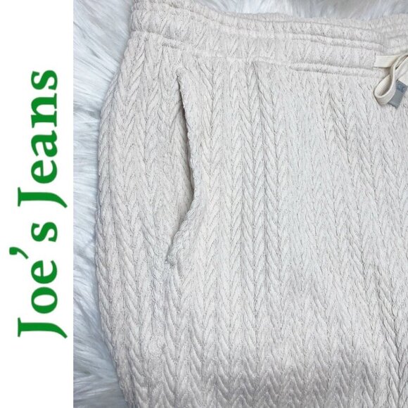 JOE'S JEANS Natural Collection Cream Ivory Knit Sweater Shorts, Men's Size XL - Picture 4 of 8